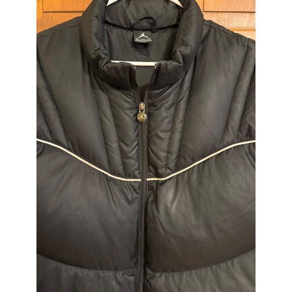 Nike Jordan XI Retro 11 Down‎ Puffer Vest Jacket Mens 3XL Black Outerwear RARE - Picture 2 of 14